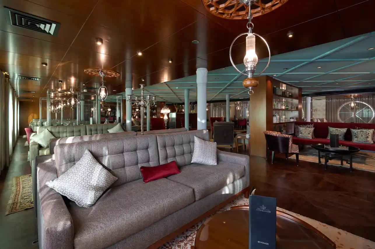 Lounge aboard the M.S. Mayflower Nile Cruise Nile cruise